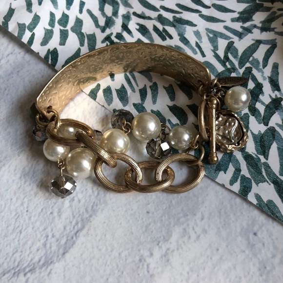 Plunder Hope Gold Bracelet Pearls Disco Ball - Picture 6 of 7